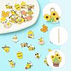 30Pcs 15 Styles Alloy Enamel Pendants ENAM-FS0003-88-3