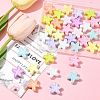40Pcs UV Plating Opaque Acrylic Beads OACR-FS0002-26-8