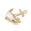 Brass Micro Pave Cubic Zirconia Pendants LS-KK-Q048-09G-2