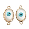 Cat Eye Enamel Connector Charms FIND-TAC0017-06A-LG-1