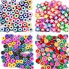 200Pcs 4 Styles Handmade Polymer Clay Beads CLAY-SZ0001-54-1