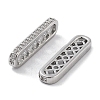 Brass Micro Pave Clear Cubic Zirconia Multi-Strands Links KK-B082-16P-1