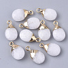 Natural White Jade Pendants G-S359-017J-1