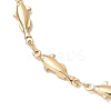 Brass Fish Link Bracelets for Women BJEW-JB12576-3