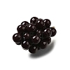 Grape Brass Acrylic Pendants OACR-R006-05G-07-2
