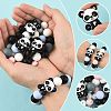 40Pcs 10 Styles Silicone Beads SIL-FS0001-27B-3