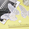 Butterfly Polyester Embroidery Ornament Accessories PATC-WH0008-23-3