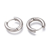 Tarnish Resistant 201 Stainless Steel Huggie Hoop Earrings EJEW-O095-05-02-2