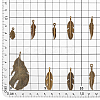 72pcs 9 styles Tibetan Style Alloy Feather Pendants FIND-PH0022-52AB-2
