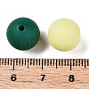 Rubberized Style Imitated Silicone Acrylic Beads MACR-T048-01B-09-3
