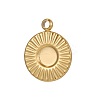 Oval 304 Stainless Steel Pendants Cabochon Settings STAS-OY007-04G-1