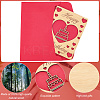 Birthday Wooden Greeting Cards DIY-CP0011-91E-5
