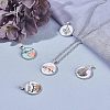 Alloy Glass Pendants PALLOY-CA0001-23-4