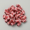 Handmade Polymer Clay Beads CLAY-WH0005-04E-1
