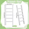 Wooden Ladder Miniature Ornaments LS-AJEW-WH0270-937-2