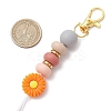 Alloy and Silicone and Stainless Steel Pendant Decorations HJEW-JM03021-03-3