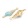 Alloy and Enamel Big Pendants PALLOY-T092-88A-2