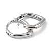 Non-Tarnish 316 Surgical Stainless Steel Hoop Earrings for Women EJEW-P274-18D-P-2