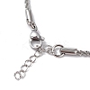 Non-Tarnish 304 Stainless Steel Bone Rope Chain Bracelet for Women LS-BJEW-I311-01B-P-2