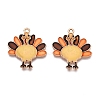 Thanksgiving Day Theme Alloy Enamel Pendants ENAM-T020-52A-01-1