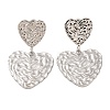Tarnish Resistant 304 Stainless Steel Stud Dangle Earrings EJEW-G395-24P-2