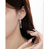 Fish Alloy Glass Dangle Stud Earrings FS-WG4D6D9-04-2