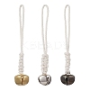 3Pcs 3 Colors Iron Bell Pendant Decoration HJEW-JM02421-1