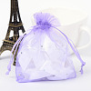 Rectangle Organza Bags with Glitter Sequins X-OP-R020-10x12-05-1