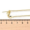 1.5MM Brass Box Chain Adjustable Slider Necklaces LS-NJEW-M108-07G-5