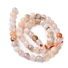 Dyed & Heated Natural Banded Agate Beads Strands G-P539-F01-03-3