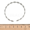 Sun 304 Stainless Steel Link Open Cuff Bangles for Women BJEW-A150-01P-4