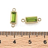 Birthstone 304 Stainless Steel Rhinestone Connector Charms STAS-L022-576G-01-3