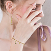 24PCS 6Colors Brass Micro Pave Cubic Zirconia Charms KK-DC0003-75-6