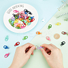 52Pcs 13 Colors Spray Painted Eco-Friendly Alloy Lobster Claw Clasps PALLOY-PH0002-02-5