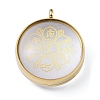 304 Stainless Steel Pendants STAS-D097-03G-1