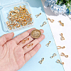 50Pcs 2 Styles Brass Pinch Bails KK-UN0003-68LG-4