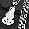 Virgin 201 Stainless Steel Pendant Necklaces for Men Women LS-NJEW-K283-18P-1