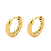 Ion Plating(IP) 304 Stainless Steel Textured Huggie Hoop Earrings LS-EJEW-G374-02A-G-1