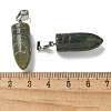 Natural & Synthetic Mixed Gemstone Pointed Pendants G-B127-18P-4