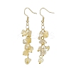 Natural Yellow Quartz Chips Dangle Earrings EJEW-JE05266-07-1
