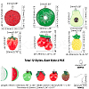 DIY 24Pairs Fruits Themed Resin Earring Making Kits DIY-PH0003-24-6