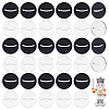 40Pcs 2 Colors Acrylic Card Holder Stand FIND-GA0006-76B-1