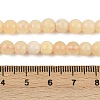 Natural Yellow Calcite Beads Strands G-C251-A01-6mm-5