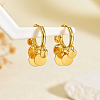 Stainless Steel Flat Round Chandelier Earrings LS-JB5555-4