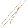 Alloy Rhinestone Pendant Necklaces NJEW-H306-A01-G-5