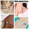 108Pcs 9 Colors Transparent Glass Pendants PALLOY-GO00074-5