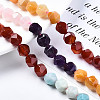 Chakra Theme Natural Tiger Eye & Rose Quartz & Amethyst & Topaz Jade & Red Agate & Amazonite & Sodalite Beads Strands LS-G-S376-002C-4