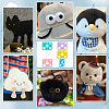 6Pcs 6 Colors Acrylic Craft Doll Eyes Template DIY-PH0023-10-6