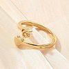 Brass Cuff Rings for Women RJEW-U044-T-3