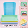 30Pcs 5 Colors A5 PP Plastic Display Trays for Jewelry AJEW-WA0001-32-4